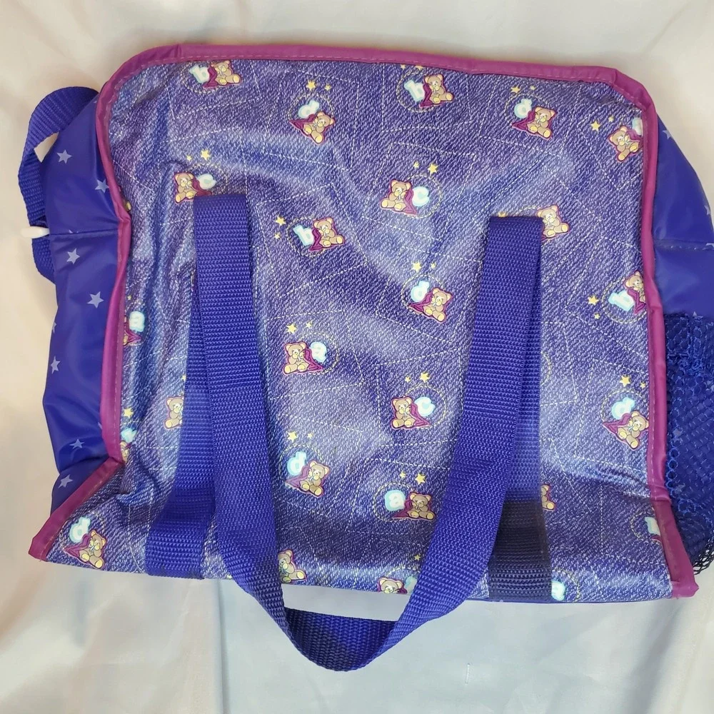 Vintage Ross Similac Baby Teddy Bear Diaper Bag Insulated Blue‎ Hospital Bag